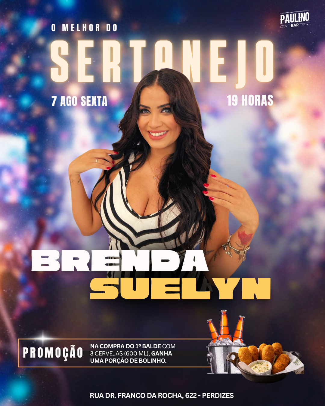 Cartaz de Brenda Suelyn, o melhor do sertanejo, sexta às 19h